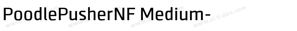 PoodlePusherNF Medium字体转换